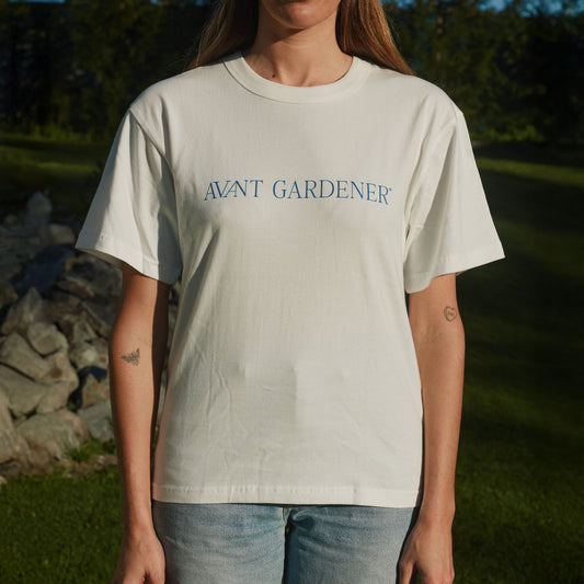 Avant Gardener logo tee - white