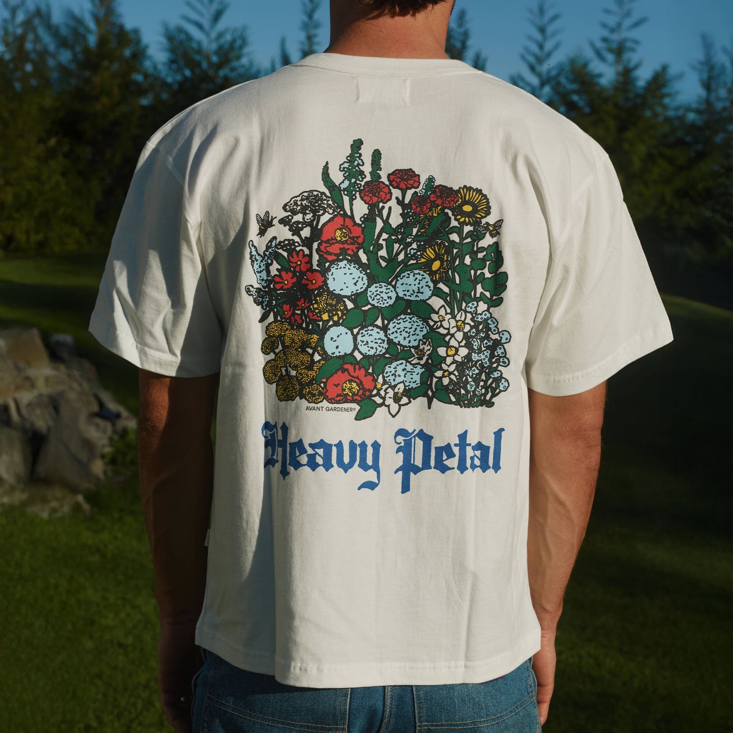 Heavy Petal Tee - white