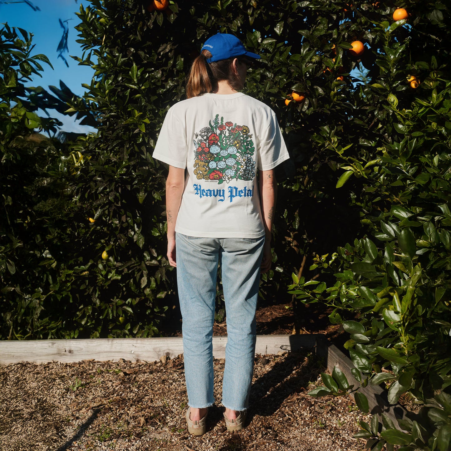 Heavy Petal Tee - white