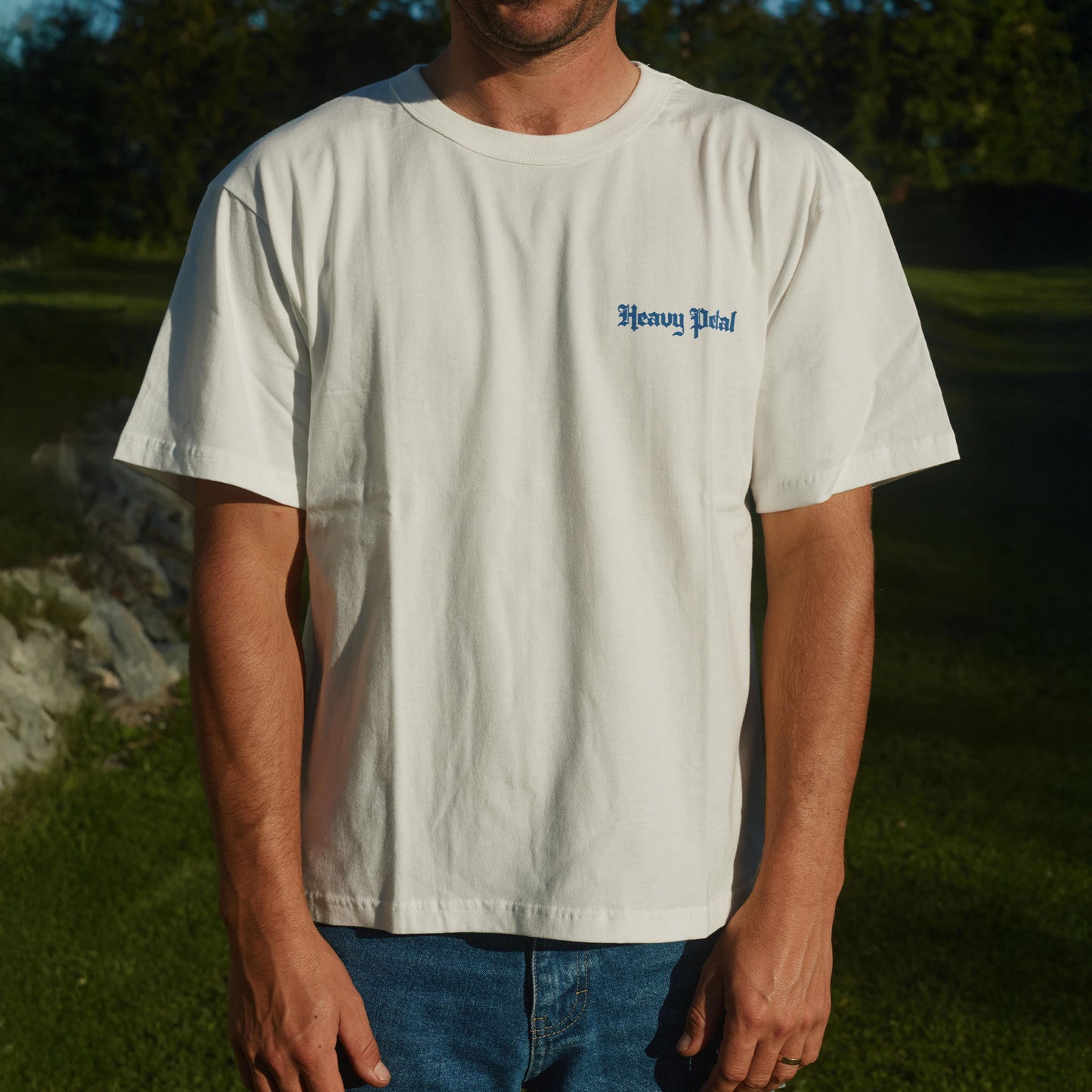 Heavy Petal Tee - white