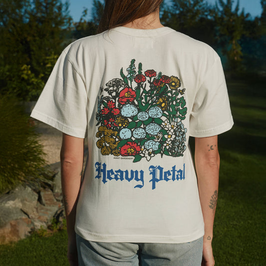Heavy Petal Tee - white