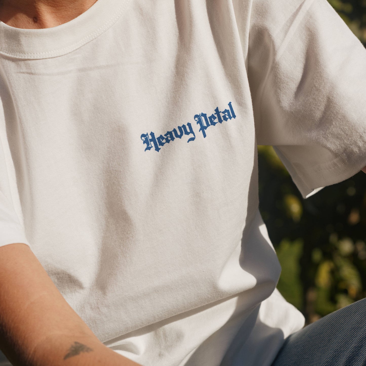 Heavy Petal Tee - white