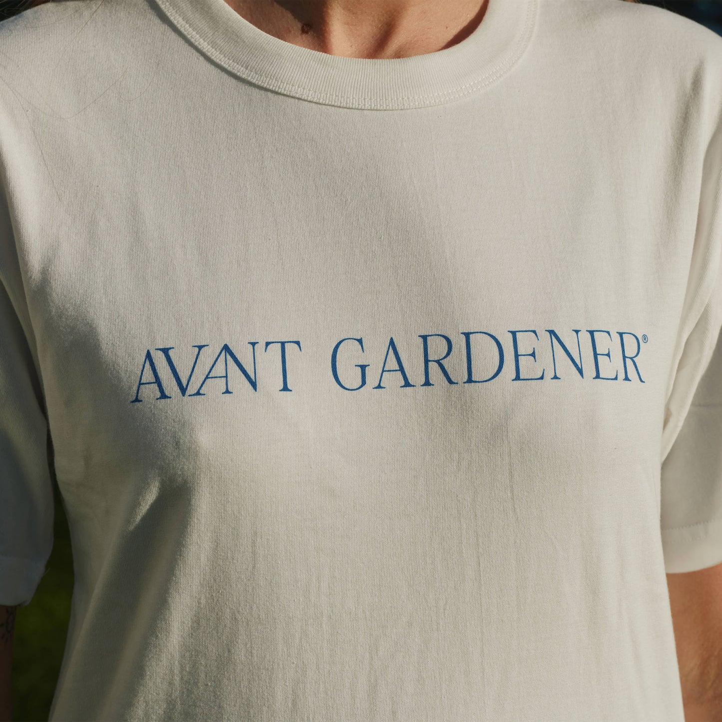 Avant Gardener logo tee - white