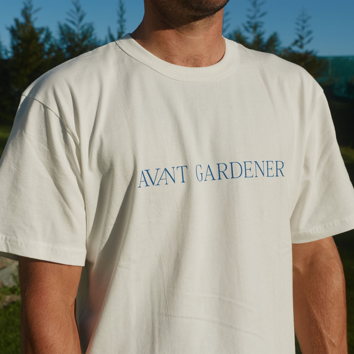 Avant Gardener logo tee - white