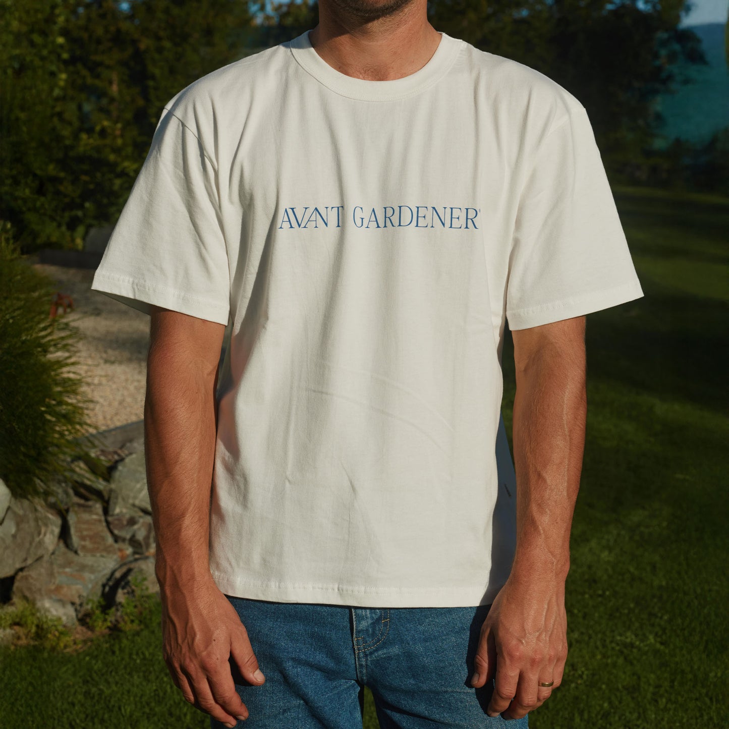 Avant Gardener logo tee - white