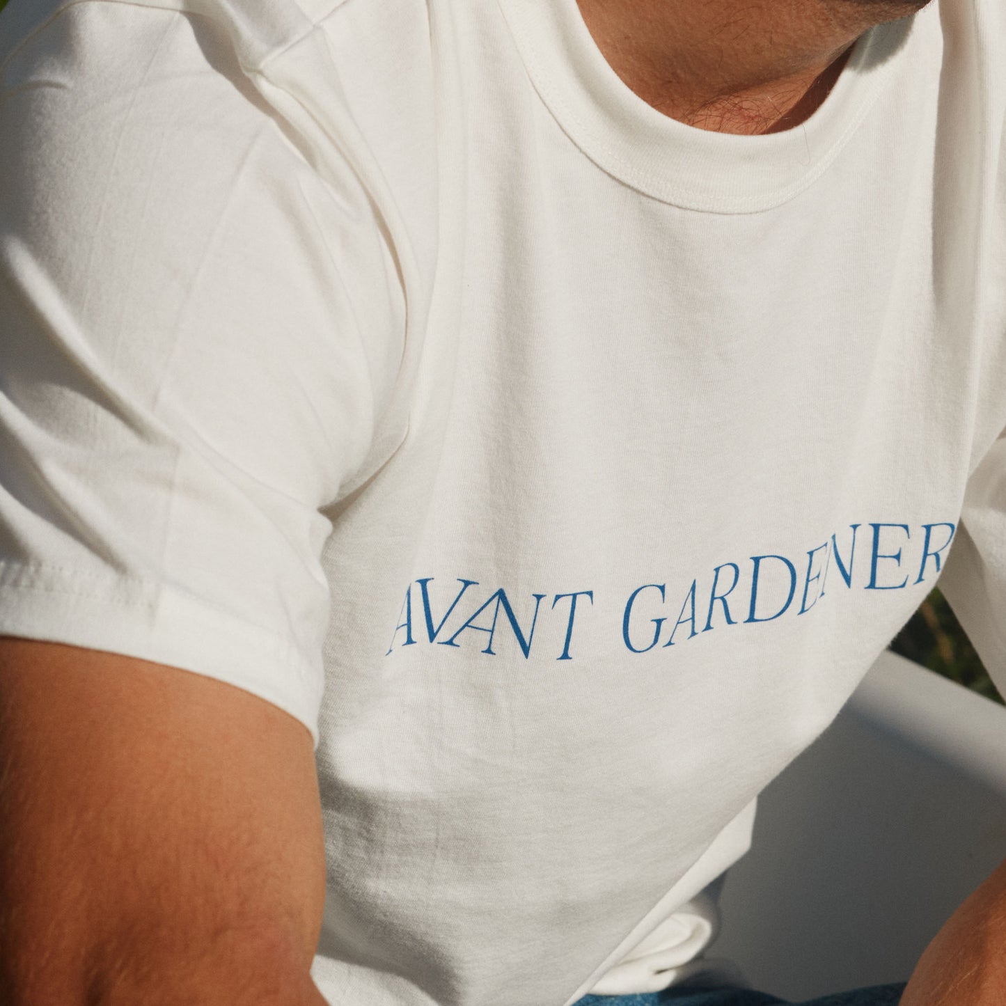 Avant Gardener logo tee - white