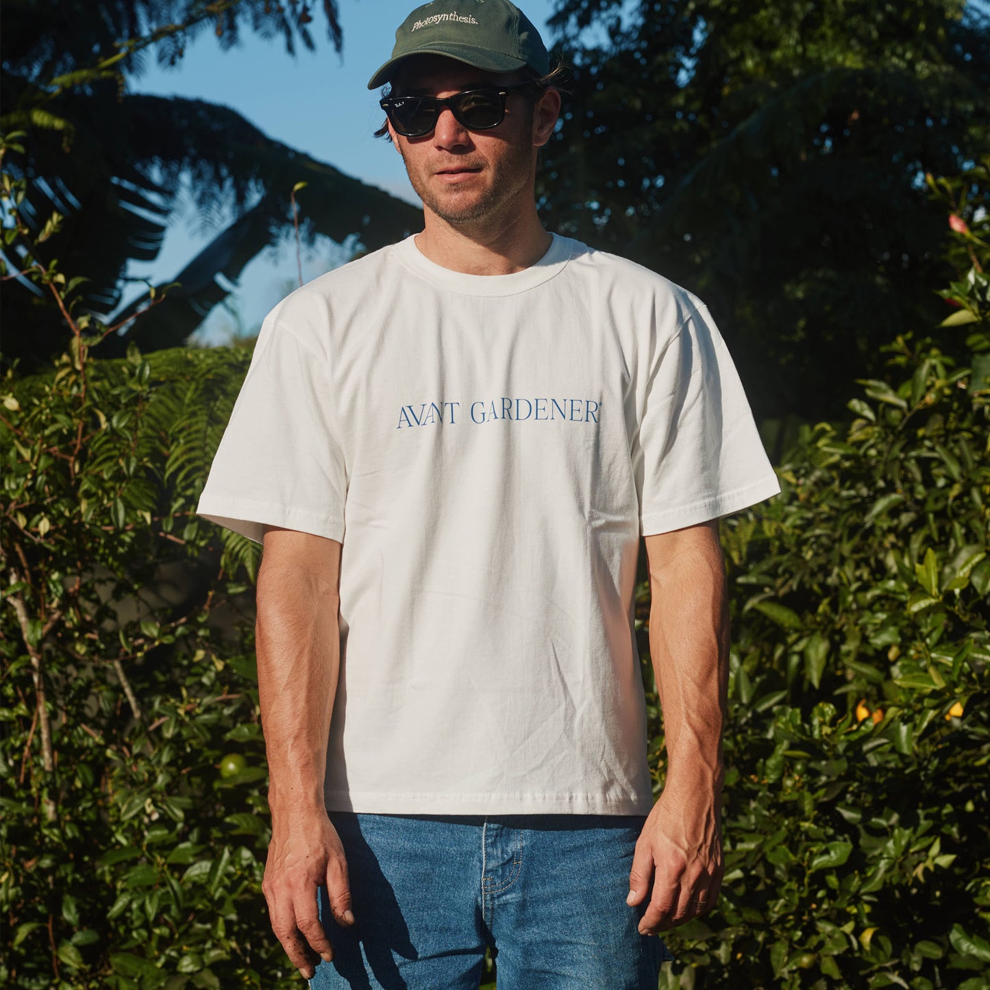 Avant Gardener logo tee - white