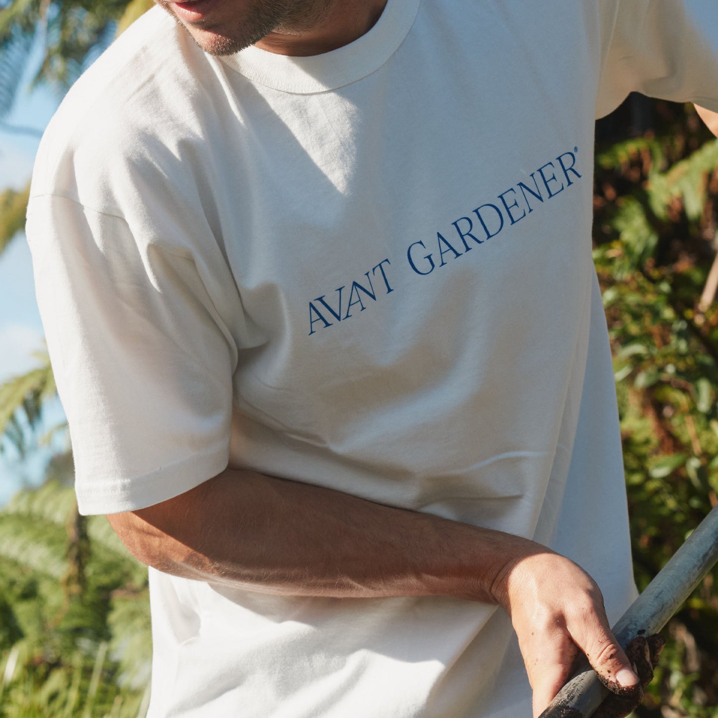 Avant Gardener logo tee - white